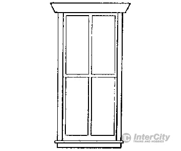 Grandt Line Products 3706 Station Windows -- Four-Pane 30 X 69’ Scratch Building Supplies