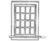 Grandt Line Products 3707 Double-Hung Windows -- 16 Pane 36 X 56’ Scratch Building Supplies