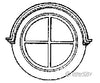 Grandt Line Products 3708 Silverton Station Windows Pkg(3) -- 30’ Diameter Round Scratch Building