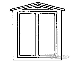 Grandt Line Products 3710 Durango Station Windows -- Two-Pane 36 X 44’ Scratch Building Supplies