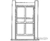 Grandt Line Products 3711 Rio Grande Sargents Station Windows -- 31 X 56’ Scratch Building Supplies