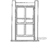 Grandt Line Products 3711 Rio Grande Sargents Station Windows -- 31 X 56’ Scratch Building Supplies