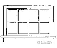 Grandt Line Products 3713 Horizontal Sliding Windows -- Scale 52 X 33’ 132 83.8Cm Pkg(4) Scratch