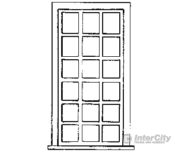 Grandt Line Products 3714 Engine House Windows -- 18-Pane Scale 42 X 91’ 107 231Cm Pkg(3) Scratch