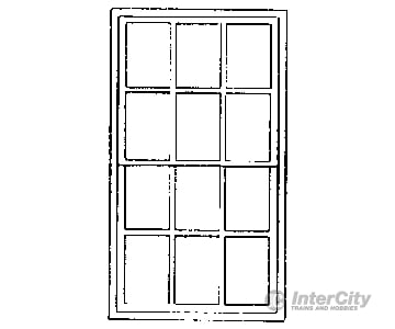 Grandt Line Products 3718 Double-Hung Factory Windows For Masonry Buildings -- 12-Pane - Scale 42 X