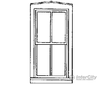 Grandt Line Products 3720 Double-Hung Windows -- Four-Pane Scale 33 X 65’ 83.8 165Cm Pkg(4)