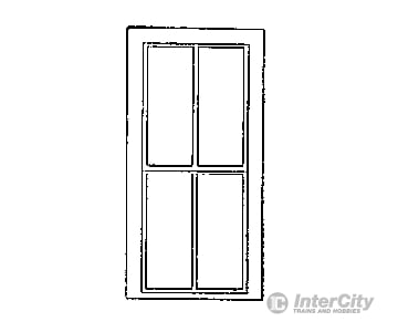 Grandt Line Products 3723 Rio Grande Southern-Style Depot Windows -- 2/2 Light Scale 36 X 82’