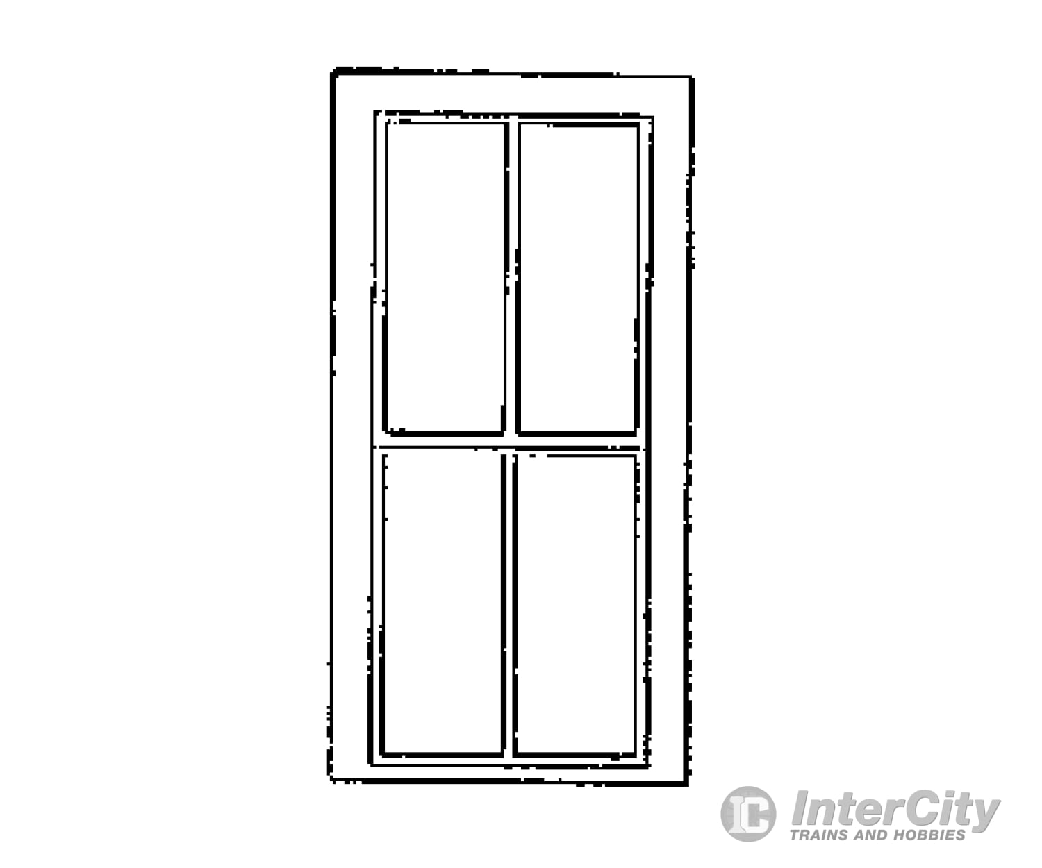 Grandt Line Products 3723 Rio Grande Southern-Style Depot Windows -- 2/2 Light Scale 36 X 82’