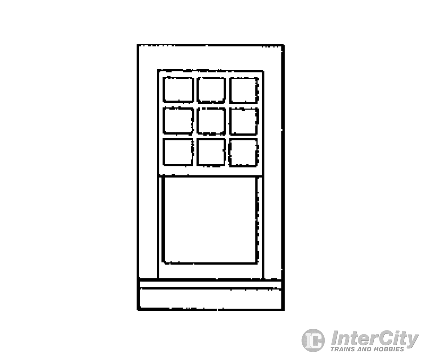 Grandt Line Products 3726 Rio Grande Southern-Style Depot Windows -- 1/9 Light Scale 24 X 44’ 61