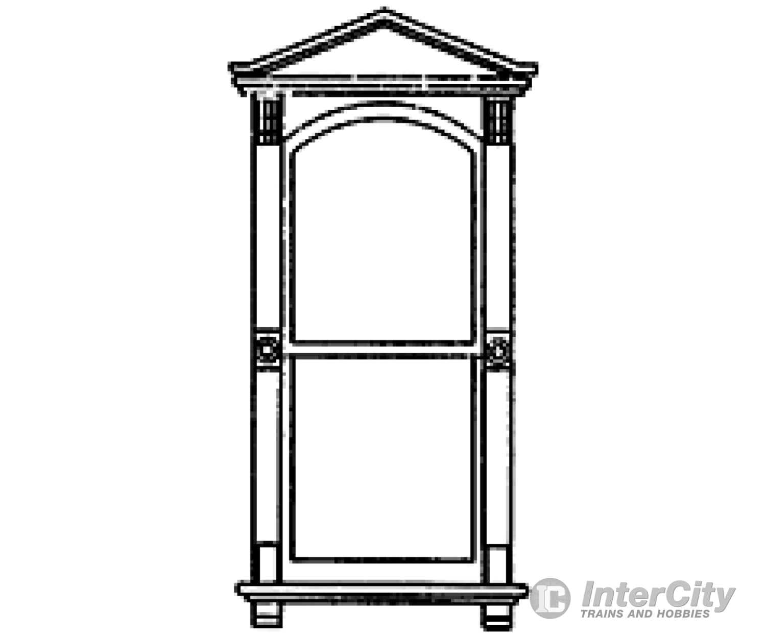 Grandt Line Products 3731 Victorian Two-Pane Window - Scale 30 X 72’ 76.2 183Cm -- With