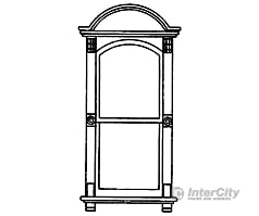 Grandt Line Products 3732 Victorian Two-Pane Window - Scale 30 X 72’ 76.2 183Cm -- With Arched