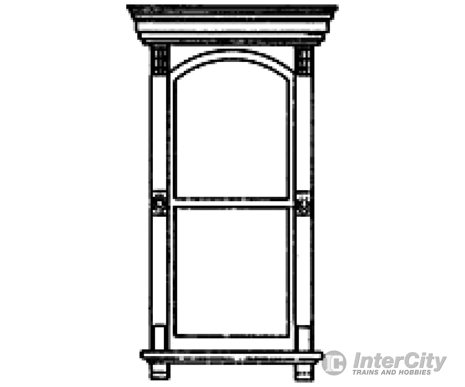 Grandt Line Products 3733 Victorian Two-Pane Window - Scale 30 X 72’ 76.2 183Cm Pkg(2) -- With