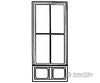Grandt Line Products 3734 Commercial Storefront Windows -- Double 64’ X 12’ Scratch Building