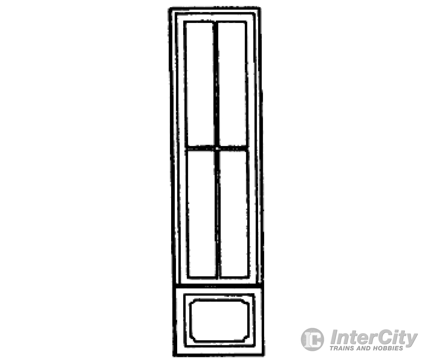 Grandt Line Products 3735 Commercial Storefront Windows -- Single 33’ X 12’ Scratch Building