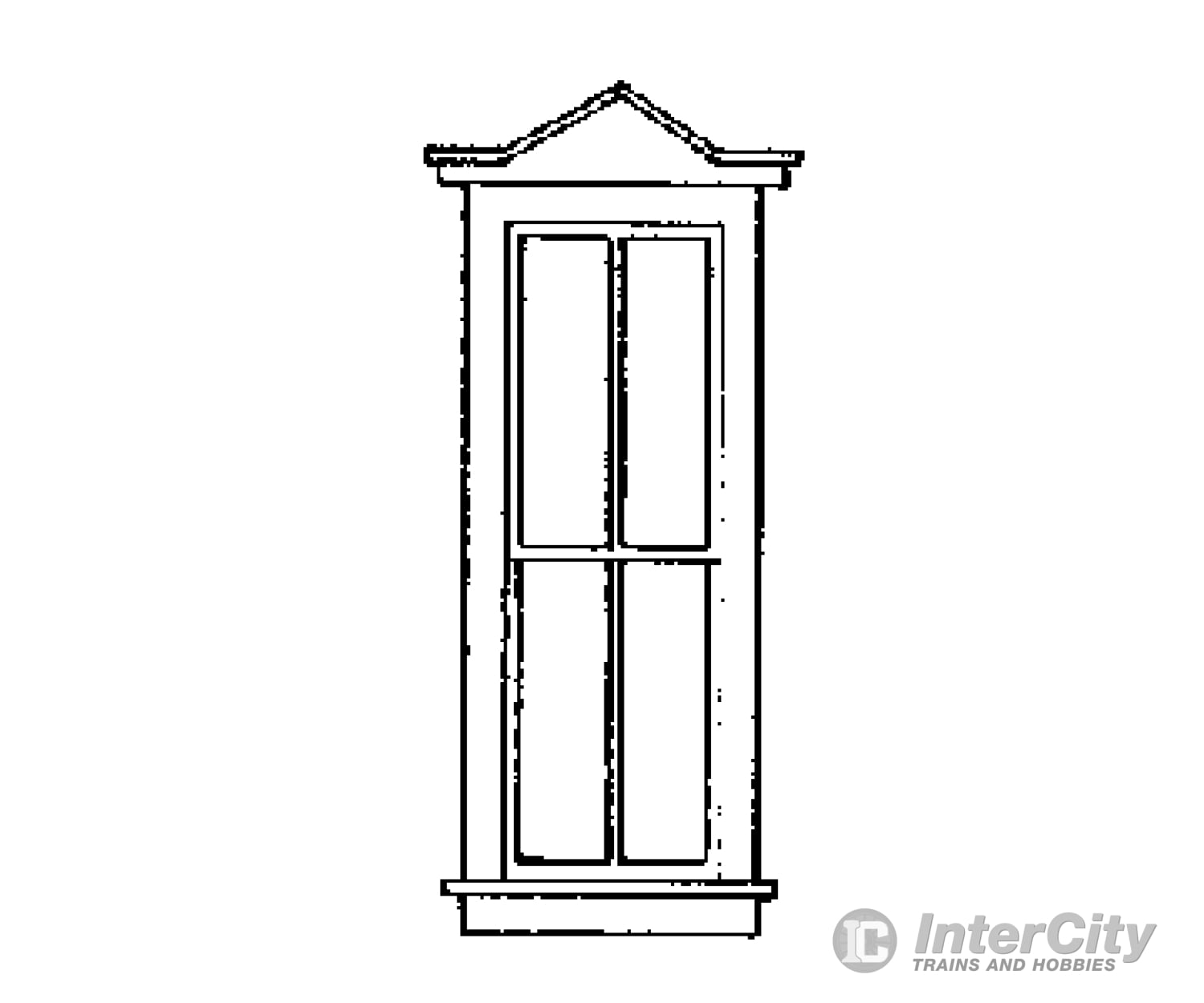 Grandt Line Products 3736 Double-Hung Windows W/Pointed Top -- Four-Pane 30 X 88’ Scratch