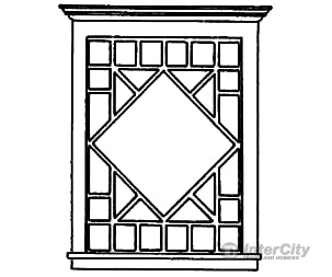 Grandt Line Products 3743 Diamond-Patterened Window & Frame Scratch Building Supplies