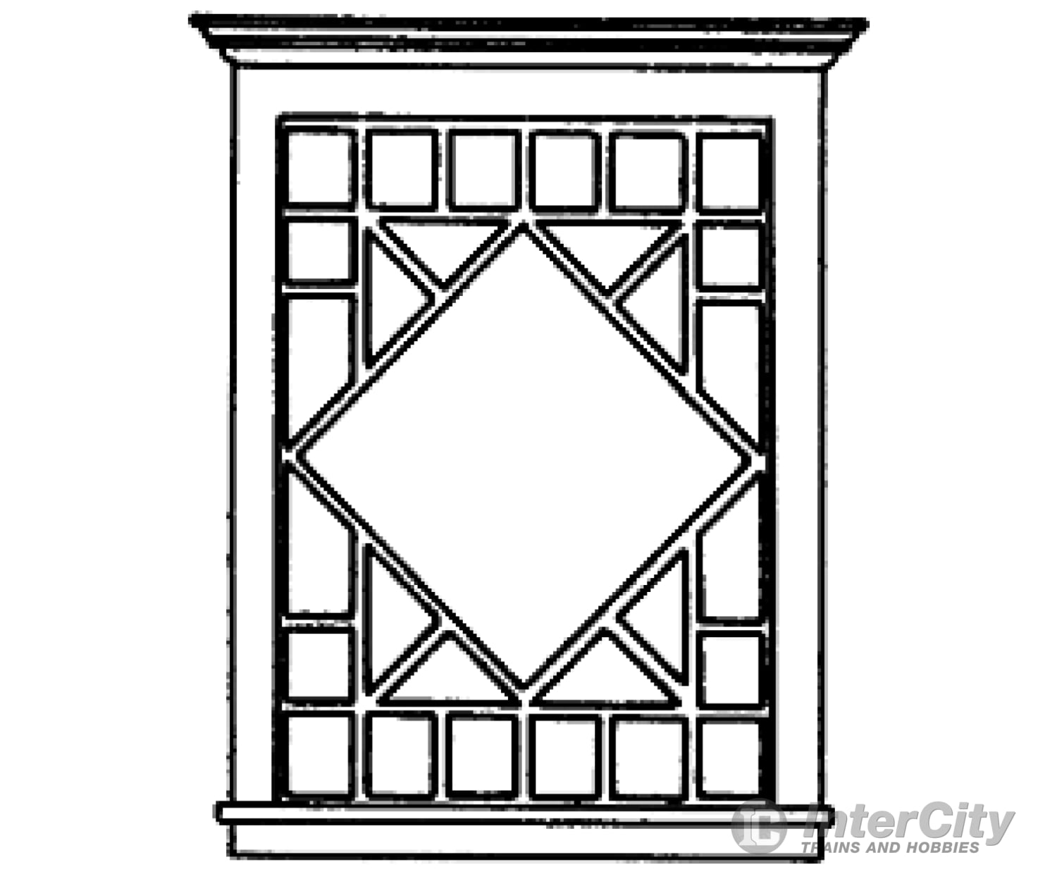 Grandt Line Products 3743 Diamond-Patterened Window & Frame Scratch Building Supplies