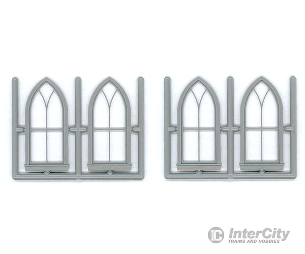 Grandt Line Products 3757 Gothic Window Pkg(4) -- 5-Light Scratch Building Supplies