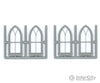 Grandt Line Products 3757 Gothic Window Pkg(4) -- 5-Light Scratch Building Supplies