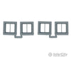 Grandt Line Products 3764 Windows -- 2-Pane Scale 26 X 26’ 66 66Cm Pkg(4) Scratch Building Supplies