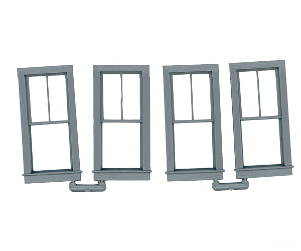 Grandt Line Products 3766 Double-Hung Windows -- 2-Over-1 Scale 28 X 64’ 71.1 163Cm Pkg(4)