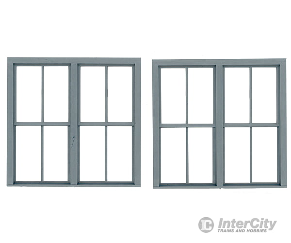 Grandt Line Products 3769 Double-Hung Windows -- 2-Over-2 - Scale 78 X 78’ 198 198Cm Pkg(2)
