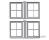 Grandt Line Products 3771 Masonry Windows Pkg(4) -- 4-Pane Scale 30 X 30’ 76.2 76.2Cm Scratch