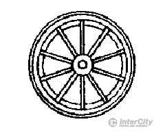 Grandt Line Products 38 Cast Iron Railcar Wheels -- 20 10-Spoke Couplers & Trucks