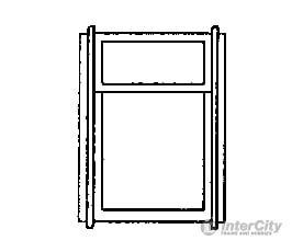Grandt Line Products 3801 Wide Coach Windows -- Rio Grande Detailing Parts