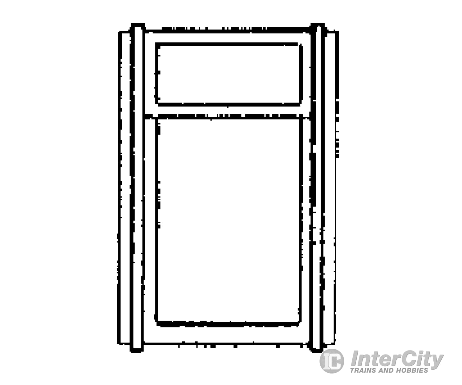 Grandt Line Products 3803 Narrow Gauge Windows F/Coach -- Denver & Rio Grande Western Pkg(10)