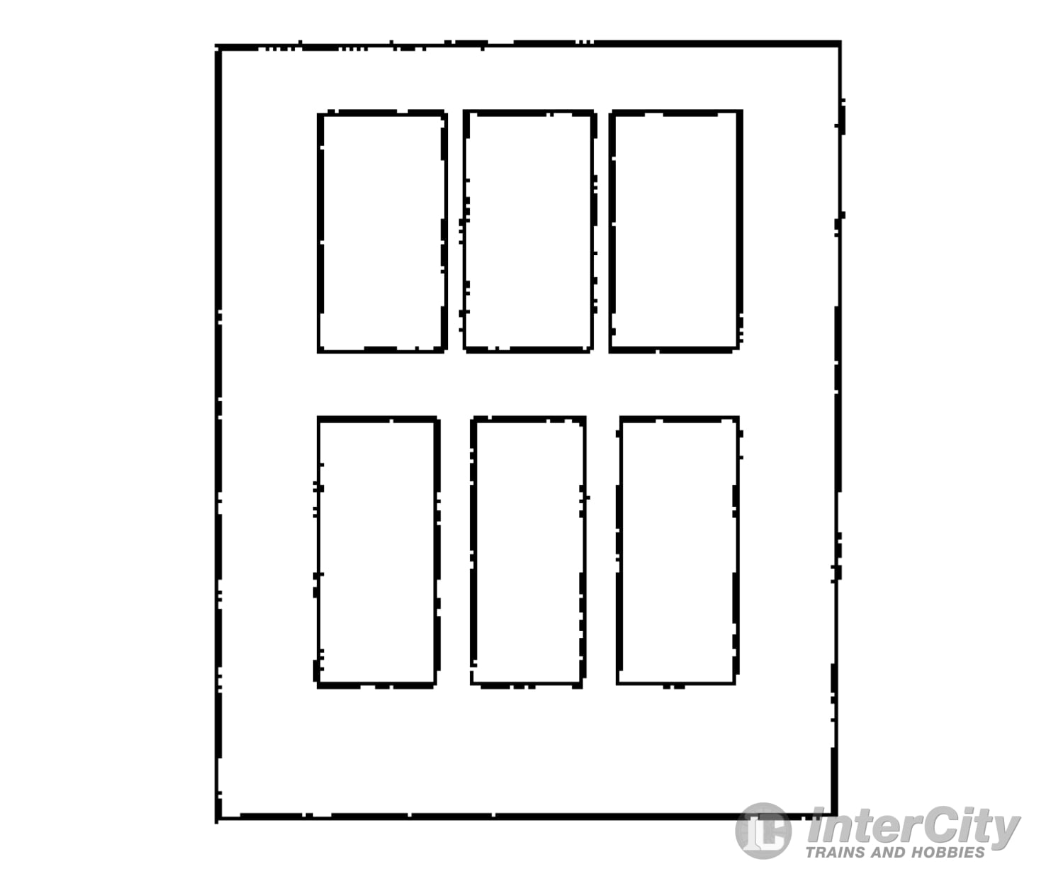 Grandt Line Products 3805 Combine Bagagge Doors -- Rio Grande Detailing Parts