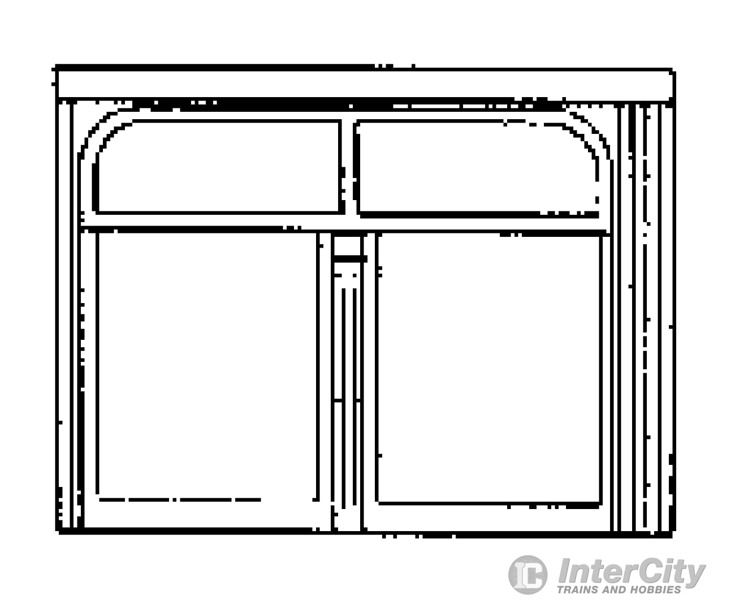 Grandt Line Products 3807 Double Winodws -- Hall Scott Pkg(12) Detailing Parts