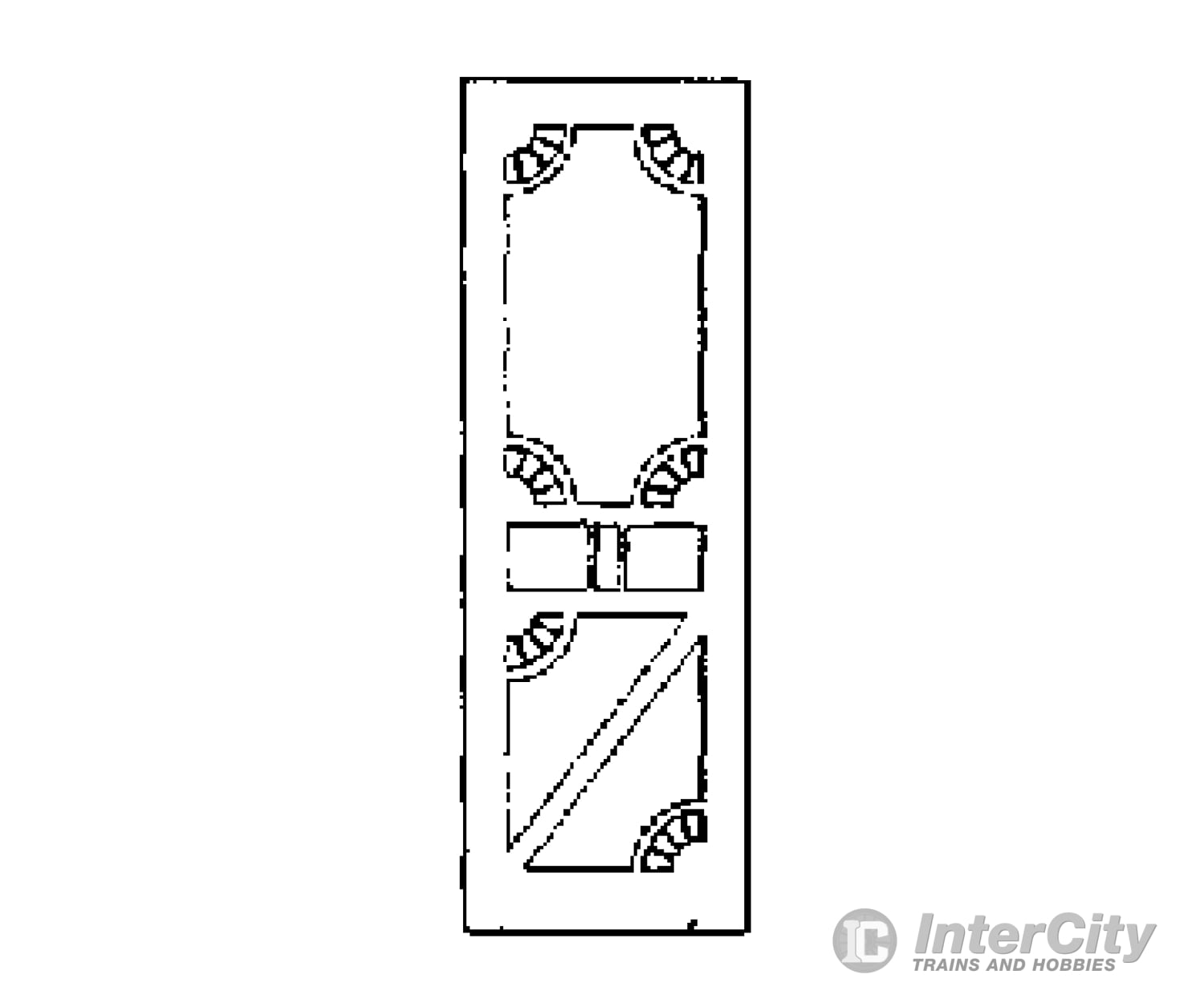 Grandt Line Products 3810 Screen Doors -- Rio Grande B-7 Business Car Detailing Parts