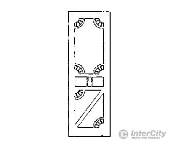 Grandt Line Products 3810 Screen Doors -- Rio Grande B-7 Business Car Detailing Parts