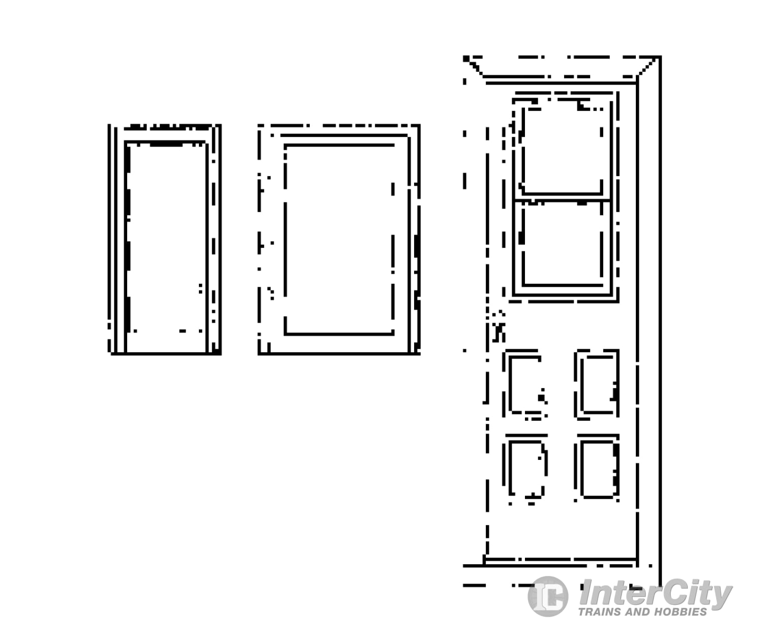 Grandt Line Products 3811 2’ Window Set -- Sandy River & Rangeley Lakes #20 (Coach) Detailing Parts