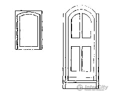 Grandt Line Products 3816 2 Narrow Doors & 4 Side Windows -- Sandy River Rangeley Lakes Passenger