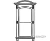 Grandt Line Products 3925 Window -- Victorian 2-Pane Arch W/’Glass’ Detailing Parts