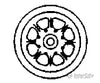 Grandt Line Products 40 16 Pressed Steel Railcar Wheels -- Fairmont Couplers & Trucks