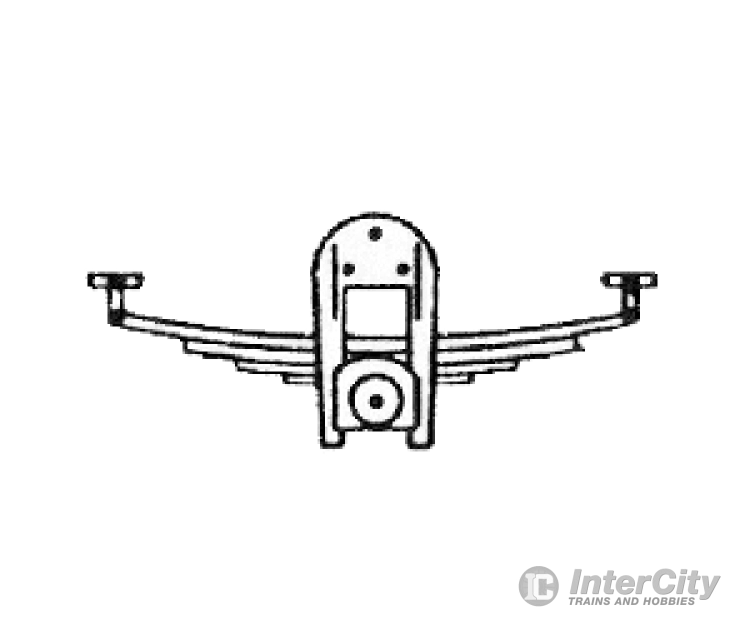 Grandt Line Products 41 Railcar Pedestal/Springs -- Sandy River & Rangeley Lakes Detaling Parts