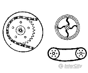 Grandt Line Products 42 Speeder Wheels W/5-Spokes & Drive Chain -- Westside Lumber Company Pushcar