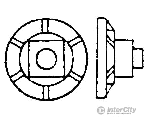 Grandt Line Products 44 Square Nut-Washer -- 2-1/8’ Nut 5’ Ribbed Washer Detaling Parts
