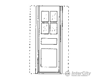 Grandt Line Products 50 Caboose Doors -- Rio Grande Detaling Parts