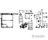 Grandt Line Products 5001 Freight Car Hardware Set -- Drgw Box Detailing Parts