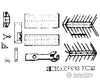 Grandt Line Products 5002 Freight Car Hardware Set -- Drgw High-Side Gondola Detailing Parts