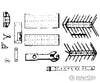 Grandt Line Products 5002 Freight Car Hardware Set -- Drgw High-Side Gondola Detailing Parts