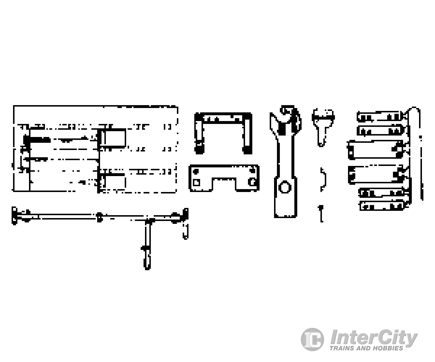 Grandt Line Products 5005 Freight Car Hardware Set -- Denver & Rio Grande Western 30’ Reefer