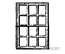 Grandt Line Products 5009 Window -- 12-Pane Double-Hung Scale 36 X 56’ 91.4 142Cm Pkg(8)