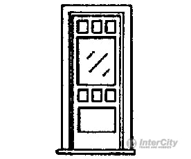 Grandt Line Products 5028 Door -- 30’ Wide W/Window & Separate Frame Pkg(3) Scratch Building