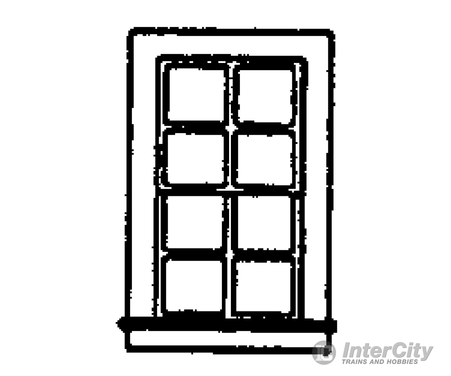 Grandt Line Products 5030 Window -- Double-Hung 8-Pane - Scale 27 X 48’ 68.6 122Cm Pkg(8) Scratch