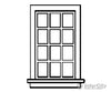 Grandt Line Products 5031 Window -- Double-Hung 12-Pane Scale 36 X 64’ 76.2 163Cm Pkg(8) Scratch